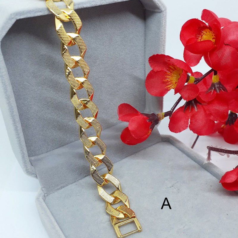 Gelang Sisik Naga Xuping Rantai Besar Tebal Perhiasan Warna Emas Mewah - BB473