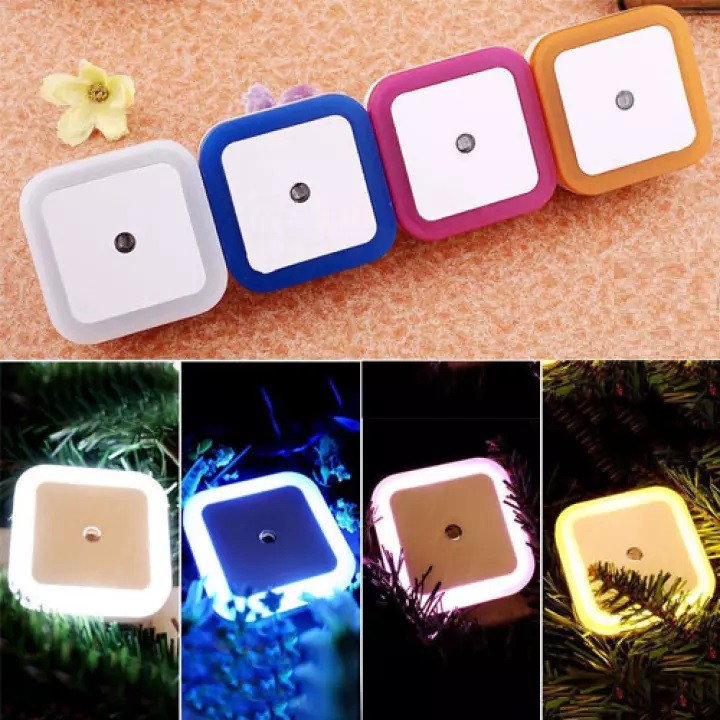 Lampu Kotak LED Hias Kamar / Lampu DInding Kamar LED Warna Warni Sensor Cahaya Otomatis