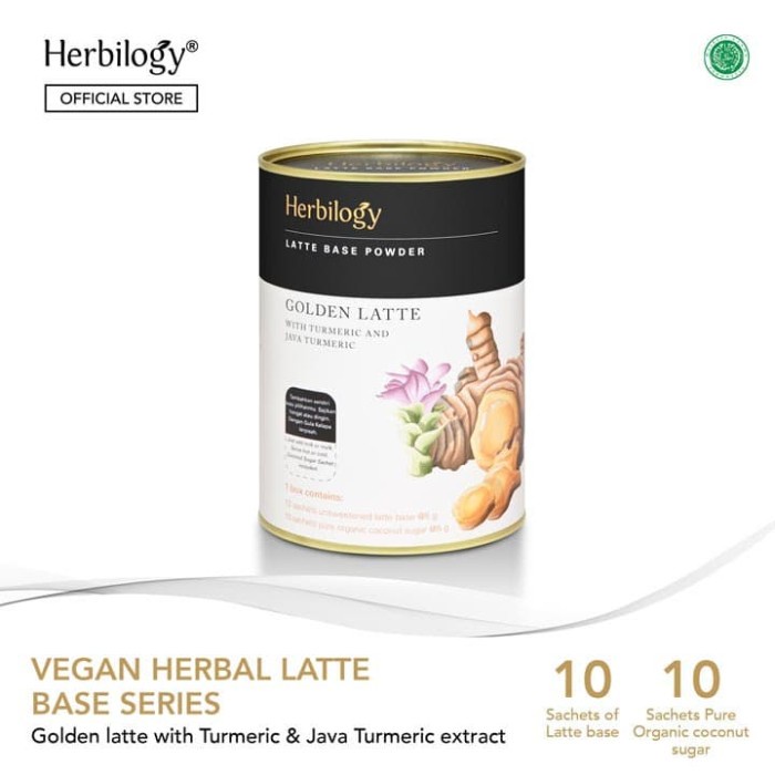 

Herbilogy Golden Latte - Herbs (non coffee) latte base 10 sachet (BERKUALITAS)