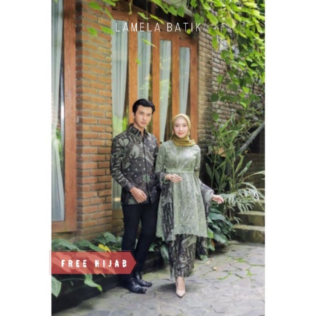 NEW Kebaya Batik Couple MECA Tunik Army mint | Kebaya wisuda kebaya hijau mint