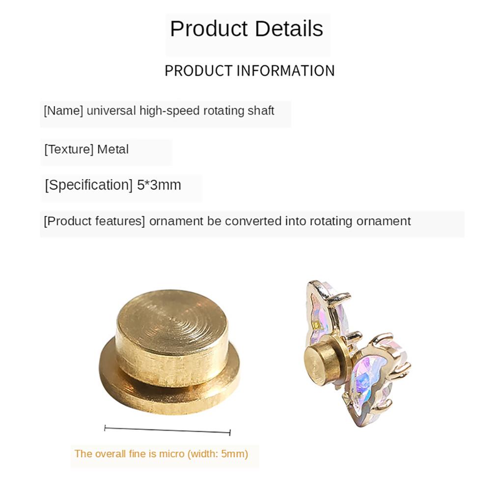 Rebuy Jewelry Bearings Tembaga Putaran Kecepatan Tinggi Universal Rotating Shaft Nail Art Dekorasi
