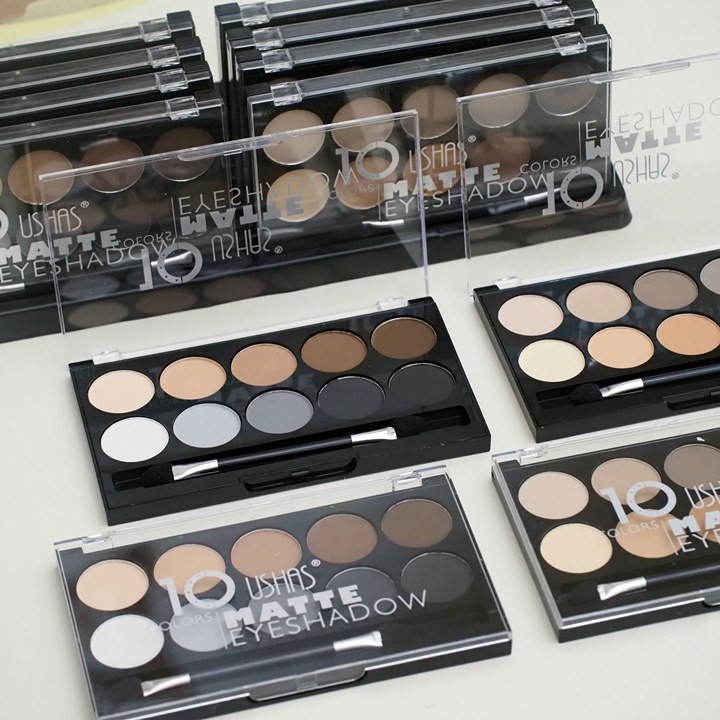 Ada BPOM Eyeshadow Ushas Matte 10 JUMBO Warna Natural / Eyeshadow Nudes Soft High Quality