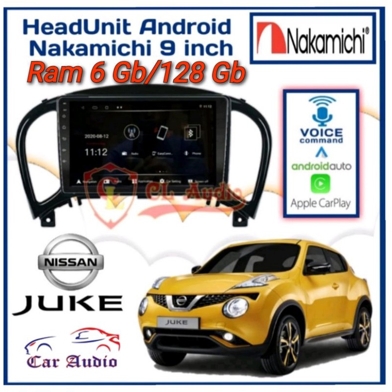 Head Unit Android JUKE Ram 6Gb/128Gb NAKAMICHI ELITE PRO