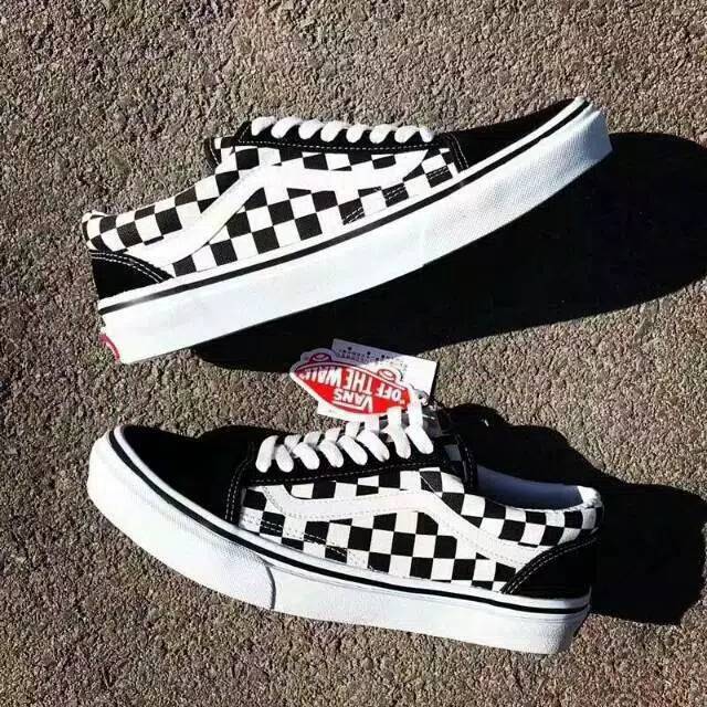 SEPATU VANS  OLDSKOOL MOTIF  CATUR  GRADE ORIGINAL Shopee 