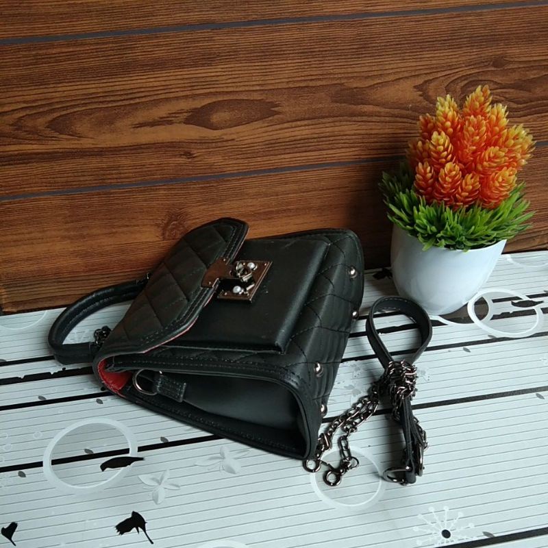 TAS SELEMPANG HANDPHONE KUNCI MUTIARA BORDIR MEWAH