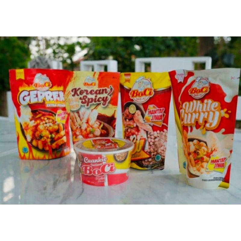 

Boci - Baso Aci Original - Geprek - Curry - Korean - Cuankie Mantap Jiwa