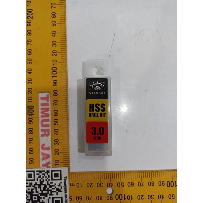 Kualitas terbaik] TJAP MATA Mata Bor Besi 3 mm HSS GERMANY ASLI KOKOH