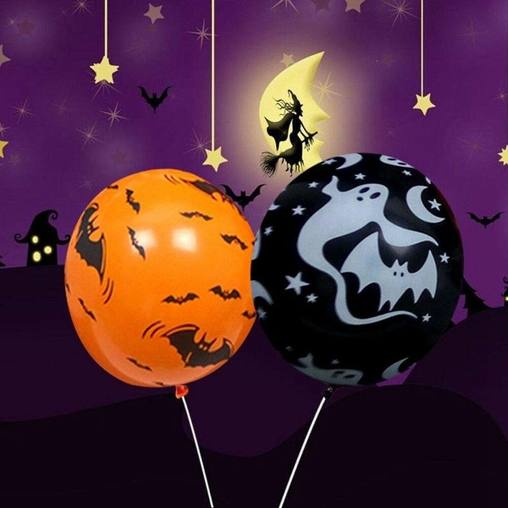 Balon Halloween Agustina 12inch Tengkorak Labu Party Decor Ghost Latex Happy Halloween Dekorasi Halloween