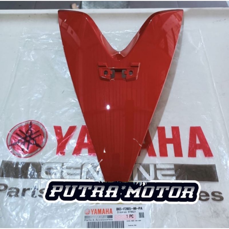 COVER DASI DUDUKAN PLAT NOPOL AEROX 2017 2019 RED SOLID ORI YGP