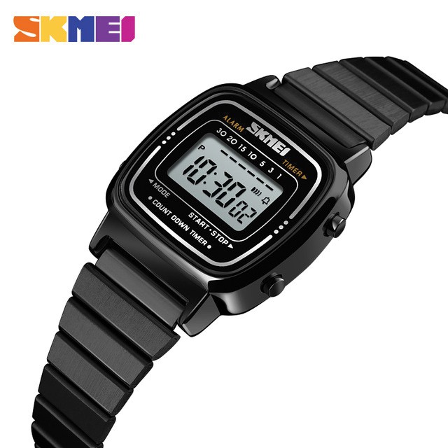 SKMEI 1252 / 1901 Jam Tangan Wanita Digital Tali Stainless WATCHKITE WKOS