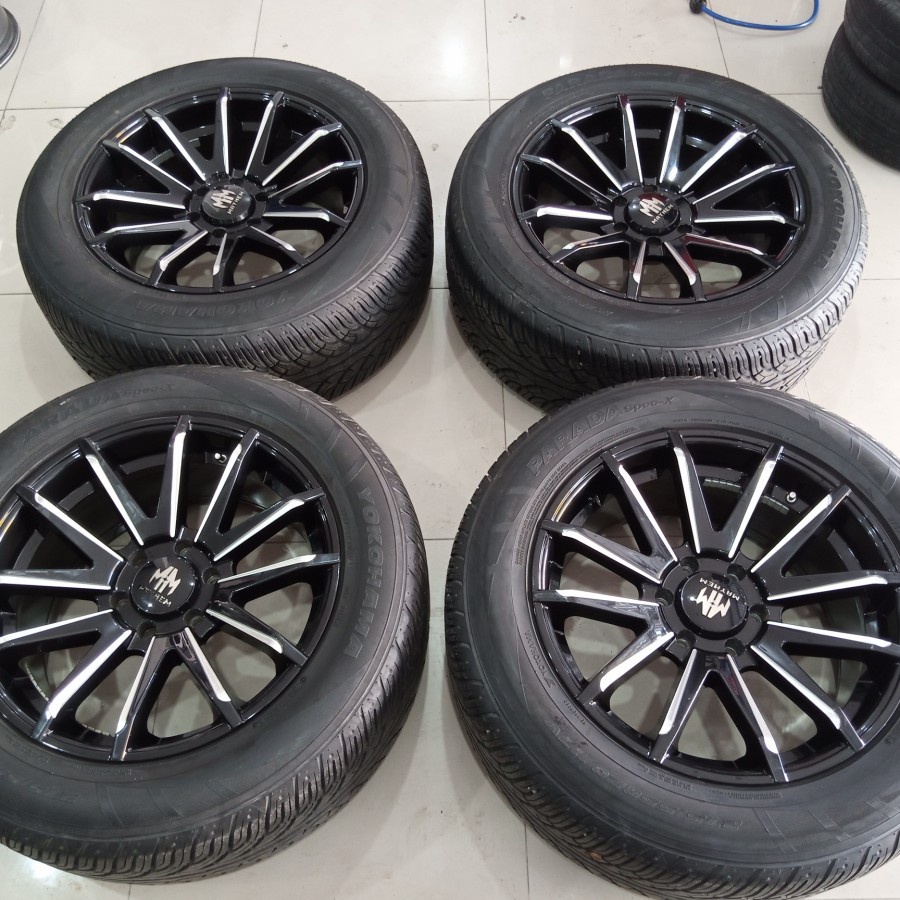 Velg Mobil Racing Bekas Seken Ring 20 MAYHEM R20 Lebar 9 Lubang 6X139,7 BAN YOKOHAMA 275 55 R20