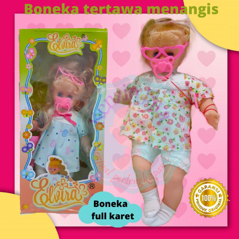 boneka elvira bisa nangis ketawa