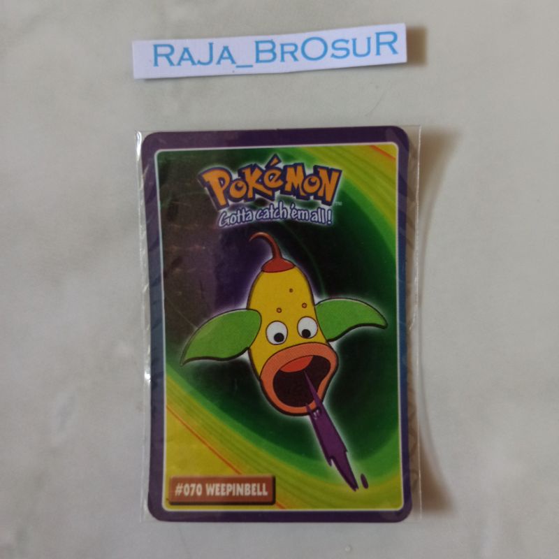 Kartu Stiker Mainan Jadul Langka Pokemon Indigo League-Kanto Region Gen1 Hadiah Cup Cup Pop CuCu Pop