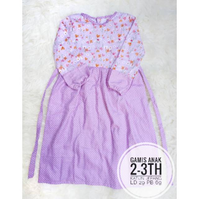 Gamis anak katun Jepang bunda wiwik 2