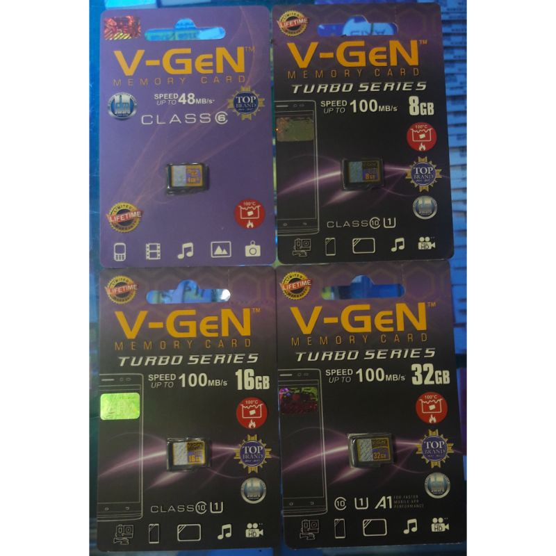 DC - V-GEN MEMORY MICRO SD 4GB,8GB,16GB,32GB CLASS 6, 10 / MEMORY HP / MEMORY VGEN