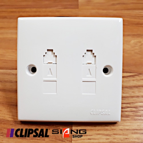 Outlet Telp RJ11 Clipsal Schneider C-Classic (Isi 2)