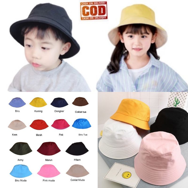 TOPI BUCKET ANAK - ANAK USIA TK