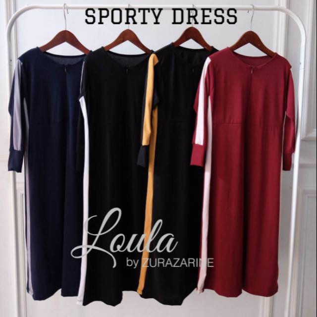 Gamis Sporty Dress Loula By ZuraZarine