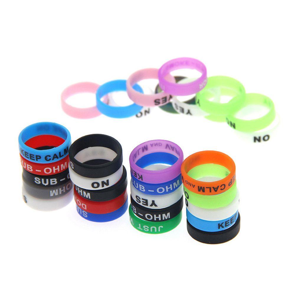 Agustinina Pancing Case Pelindung Cincin Warna-Warni Anti-Slip Ring Silica Gel Ring Pancing Dekorasi Silica Gel Rod Clip