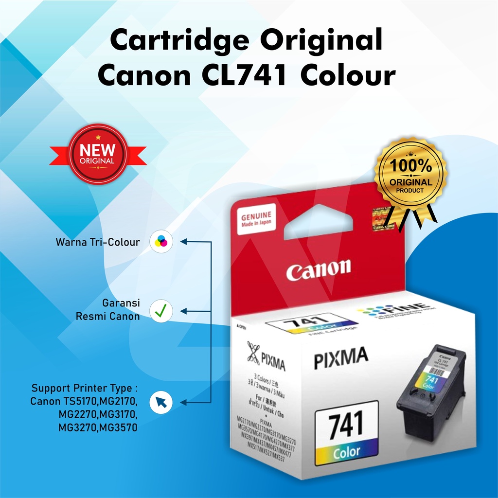 Tinta Canon CL-741 Colour Original Ink Cartridge