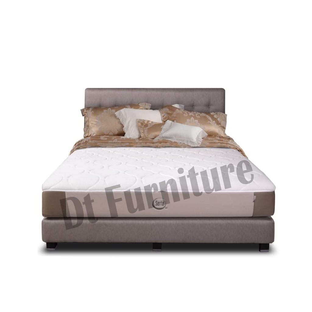 Divan dan Sandaran Serta Dallas 180 x 200 Brown Bedframe Saja