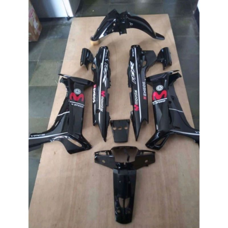 cover bodi fiz r movistar hitam full set bodi halus yamaha fiz r movistar hitam cover body fiz r ful