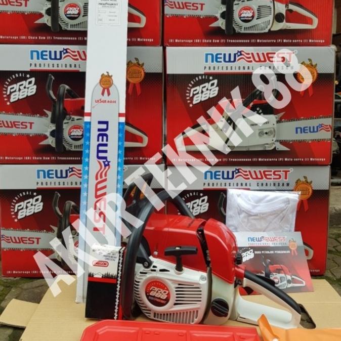 Chainsaw censow senso NEW WEST PRO 888 BAR 30 in rantai 48T NEW WEST
