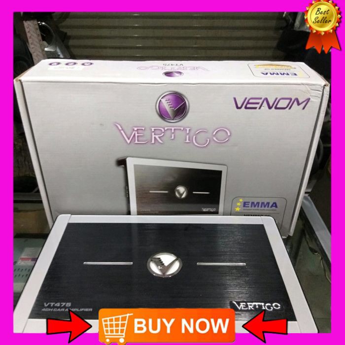 Power Venom Vertigo seri VT-475 4chenel Power Mobil  Audio Mobil