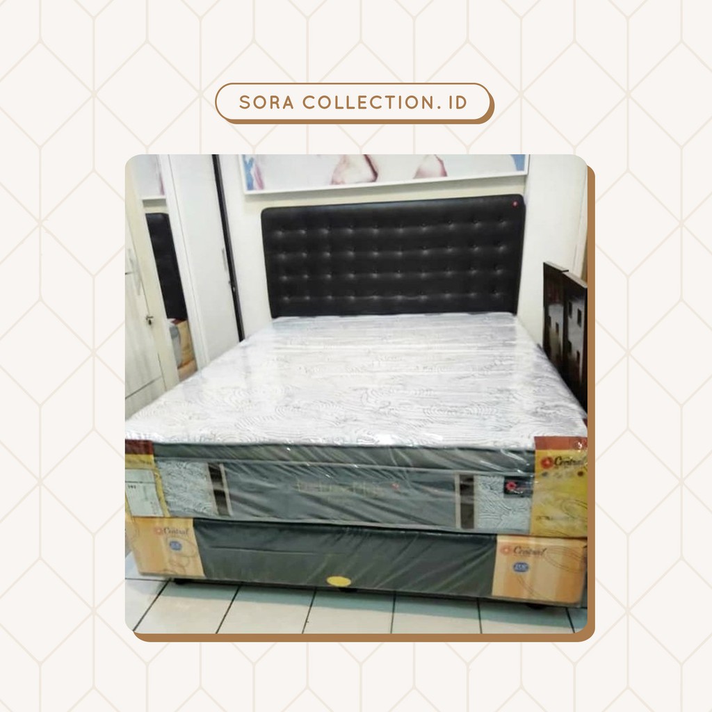 Central Springbed Deluxe Plus Pocket Uk 120x200 + Divan Ori Full Set