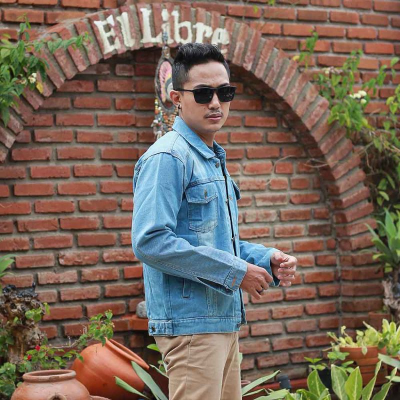 Jaket Jeans Pria Caual Style Denim Dilan Distro High Quality Original