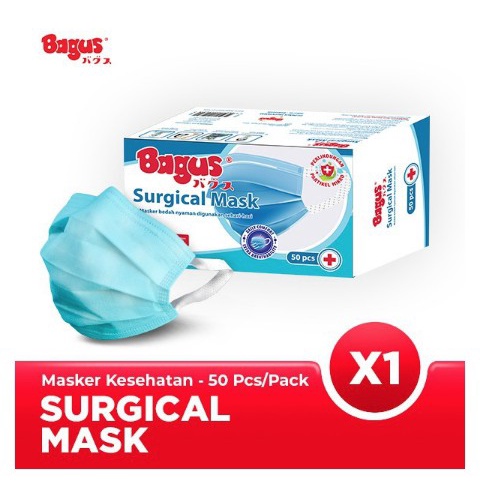 Bagus Masker Surgical Box 50S 21262