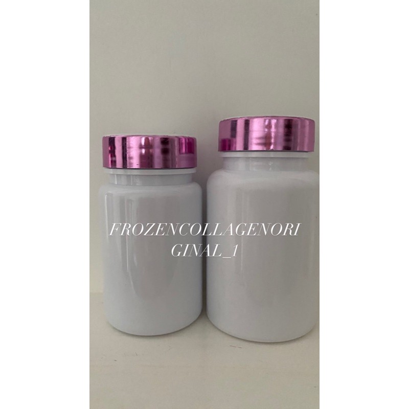 Botol Kapsul Obat Herbal Plastik - 135ml PUTIH