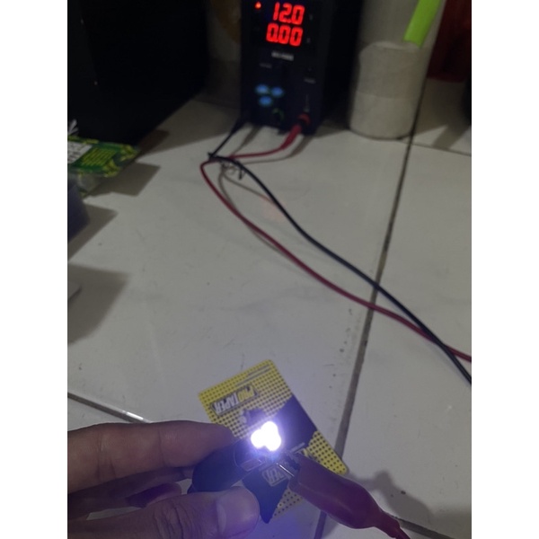 (2 BIJI) Bohlam Lampu LED Speedo T5 Lampu Spido Motor Led DC 12Volt-2