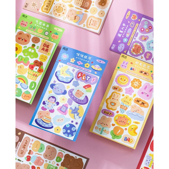 

Stiker 2 pcs Dekorasi Semi Sweet Cheese