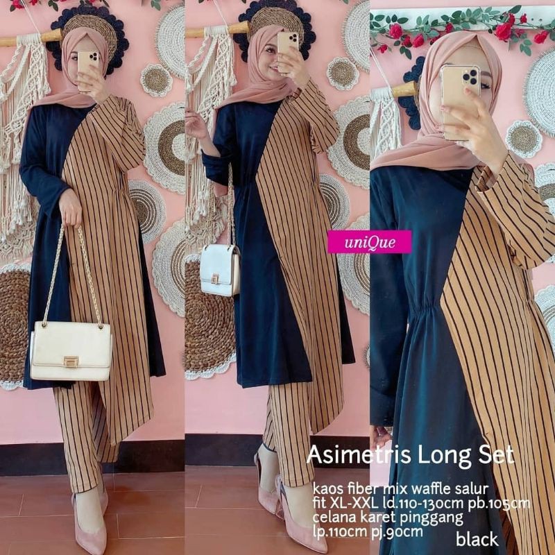 stelan asimetris set tamara khilda noora spassy salura plain qonita rose soraya yundy etnic zafina