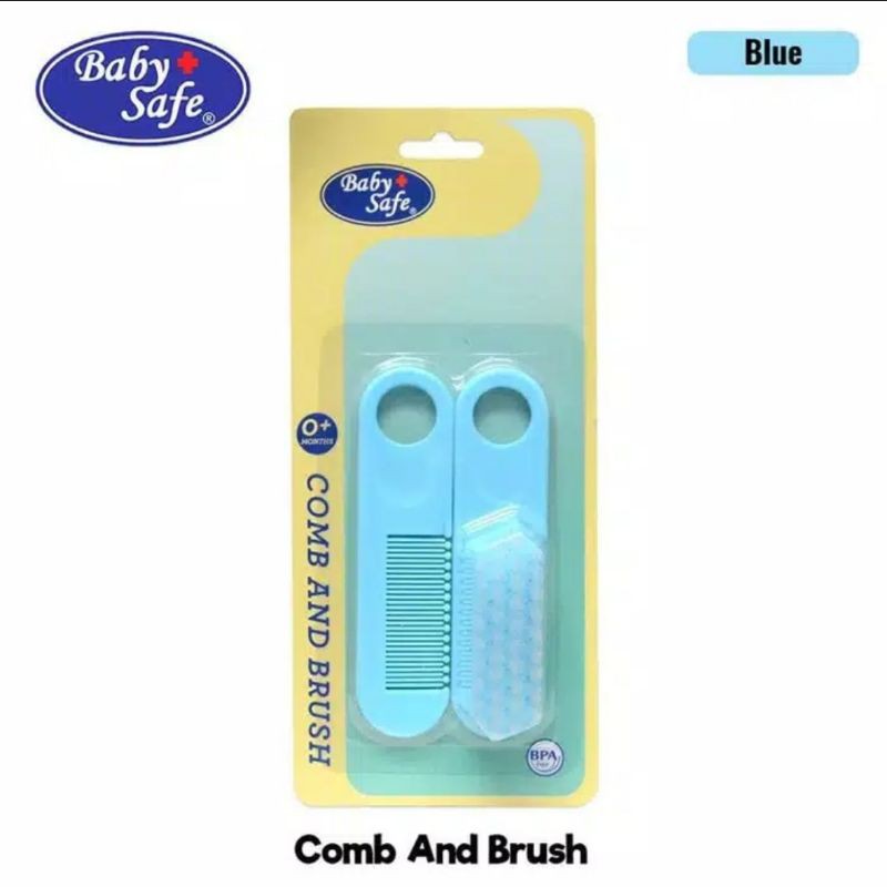 Baby Safe Comb And Brush Set BD195 / Brush And Comb Sikat Sisir Bayi Babysafe