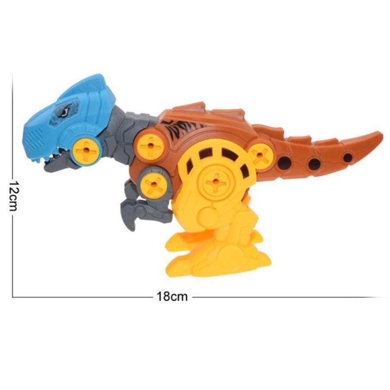 mainan diy dinosaurus rakit obeng besar / mainan dinosaurus fancy / robot dinosaurus / mainan anak murah