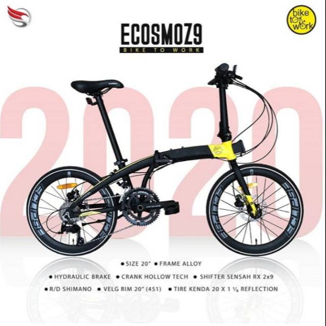 Sepeda Lipat Element Ecosmo Z9 B2W 451