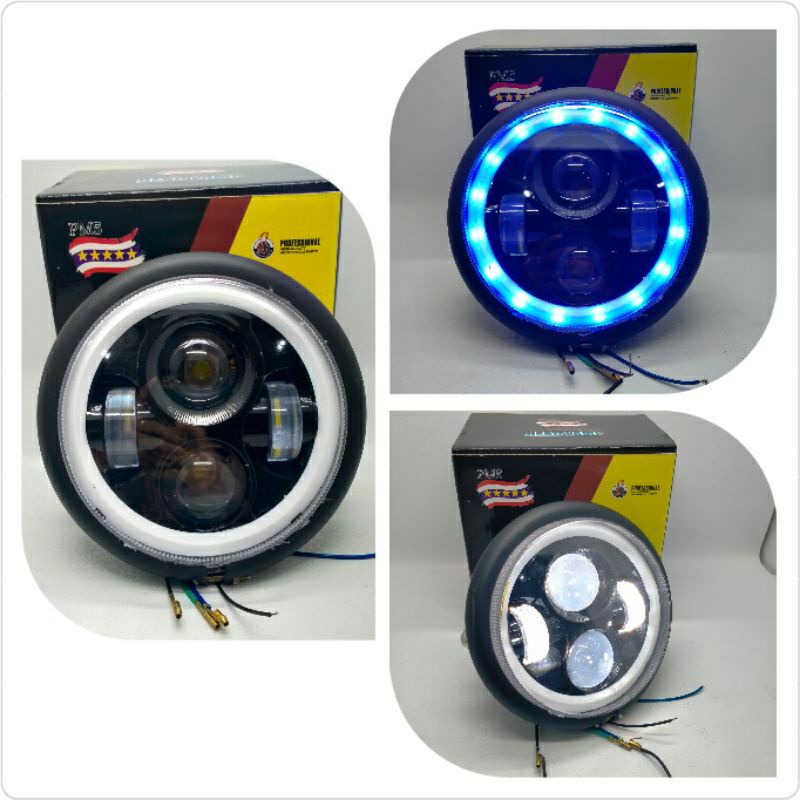 promo lampu headlamp daymaker angel 4titik daymaker alis batok CB 100 universal F
