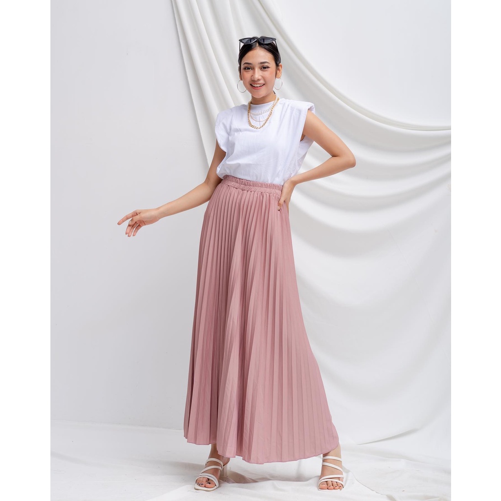 Rok Plisket Klok PREMIUM / Rok PLISKET BESAR Premium / Celana Kulot Plisket Besar
