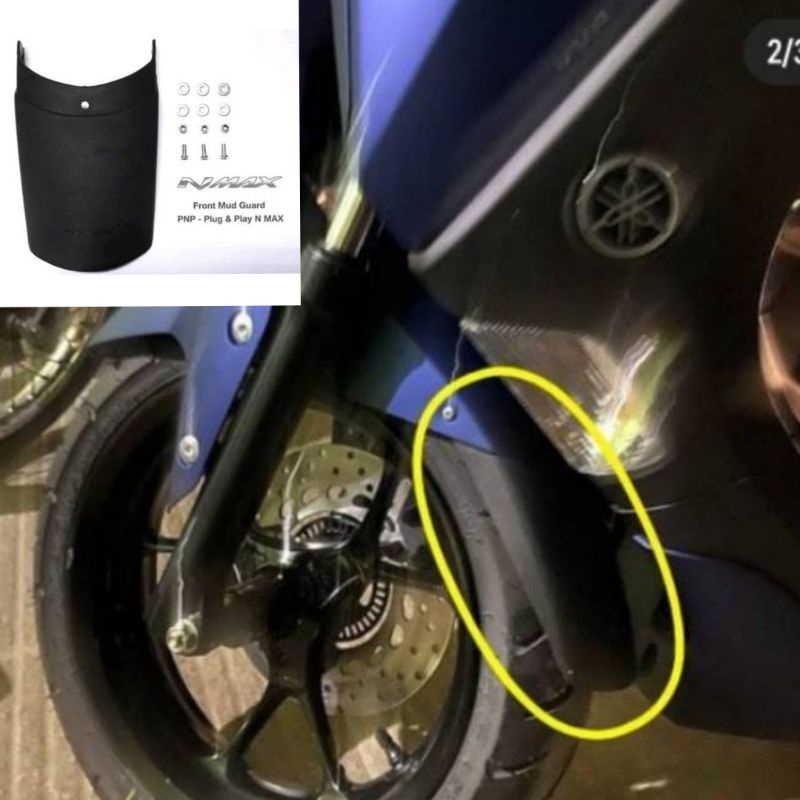 Sambungan spakbor depan Nmax Turbo Neo Techmax Nmax 2015-2024