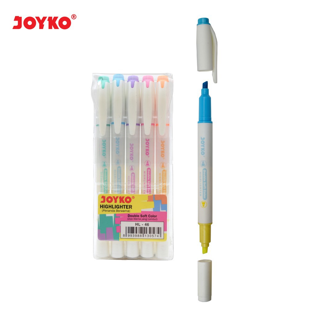 

Highlighter / Penanda Joyko HL-46 / 1 SET 5 PCS / 6 Warna / Joyko Original