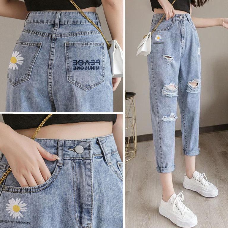 AVANCEID (S-XXL) CELANA JEANS PANJANG HIGH WAIST BAGGY JEANS KULOT 8099