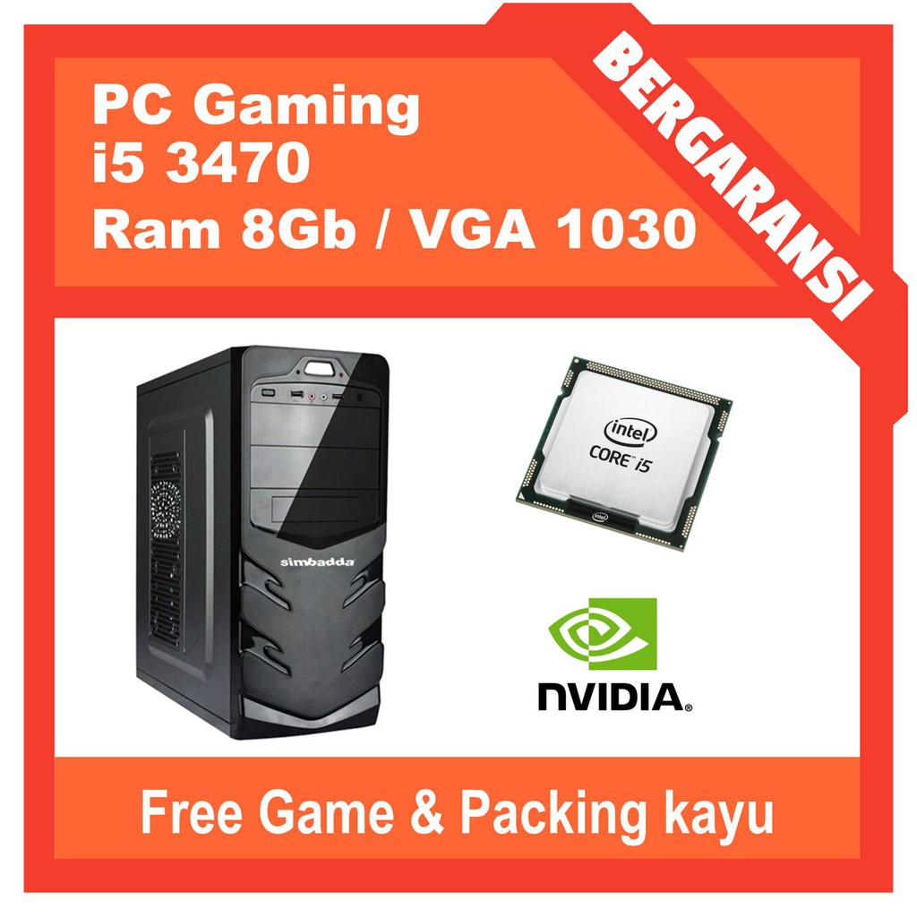 PC Gaming Murah Intel core i5 3470 Pc Gaming i5 paling murah