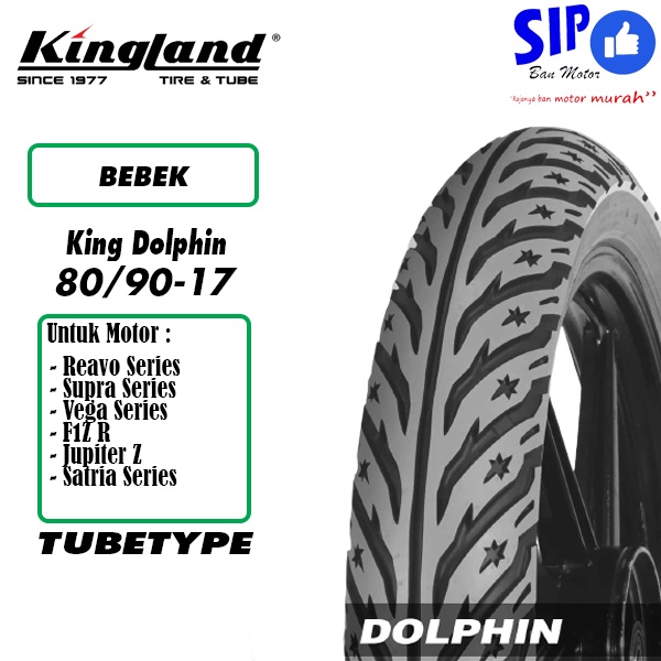 Ban motor bebek Kingland King Dolphin 80 90 17 tubetype bukan tubeless