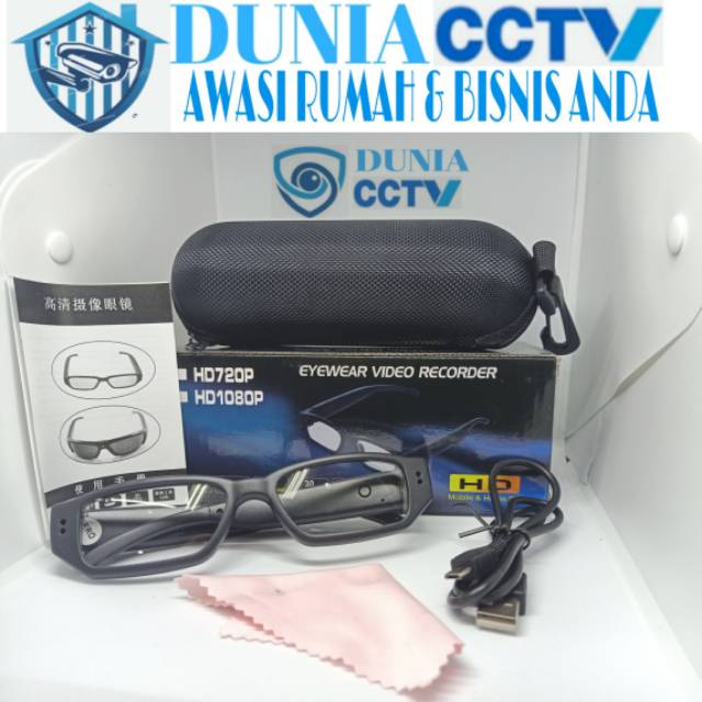 Spy cam FULL HD video camera spy model kacamata kamera tersembunyi