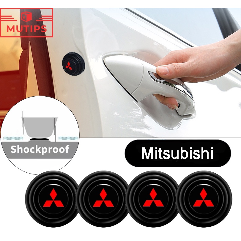 Mitsubishi 4/8/12Pcs Car Door Trunk Anti Shock And Collision Pad Silicone Adhesive Sticker  Reduce Noise Buffer For Pajero Outlander Xpander Mirage Kuda Lancer Attrage