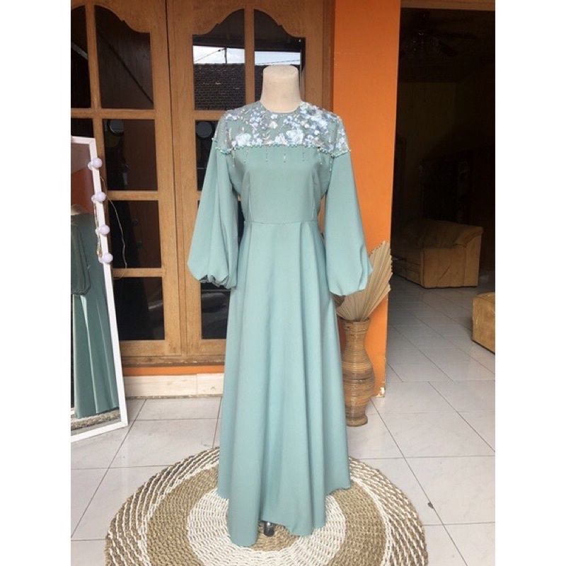 ROSSE DRESS - GAUN MUSLIMAH - GAUN UNTUK PESTA - GAUN PESTA BUSUI - GAUN PESTA BUMIL - GAUN MUSLIMAH BUMIL - GAUN TERLARIS - GAUN TERBARU - GAUN WUDHU FRENDLY GAUN BUSUI FRENDLY - DRESS PESTA - DRESS PREMIUM