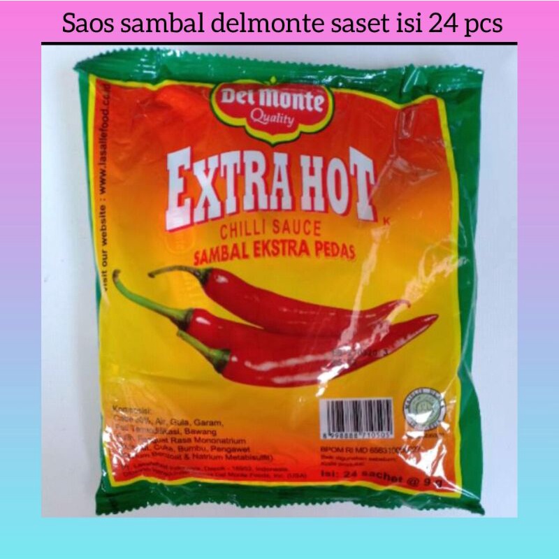 

saos Sambal DelMonte saset isi 24 pcs