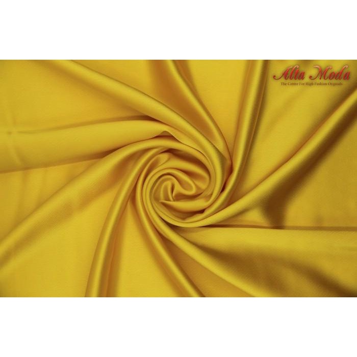 Kain | Alta Moda Furing Premium Silk Satin Sutra - Yellow Gold (1M)